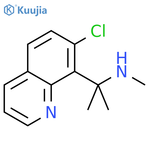2-(7-chloroquinolin-8-yl)propan-2-yl(methyl)amine structure