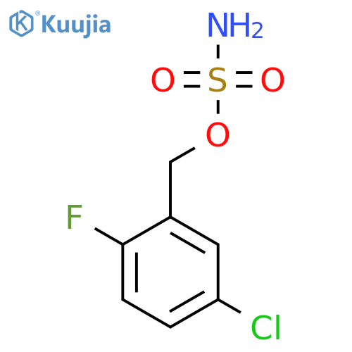 (5-chloro-2-fluorophenyl)methyl sulfamate structure