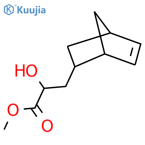 methyl 3-{bicyclo2.2.1hept-5-en-2-yl}-2-hydroxypropanoate structure