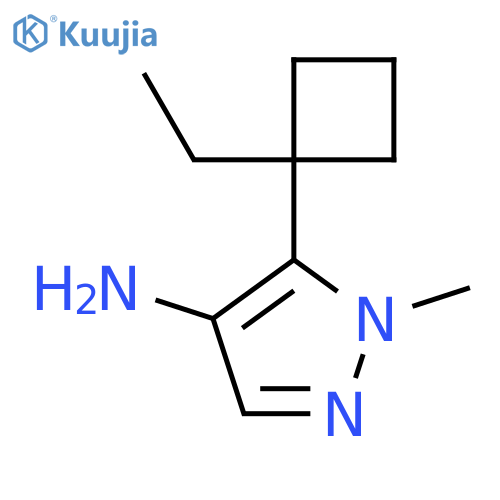 5-(1-ethylcyclobutyl)-1-methyl-1H-pyrazol-4-amine structure