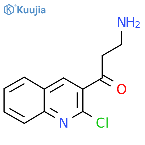 3-amino-1-(2-chloroquinolin-3-yl)propan-1-one structure
