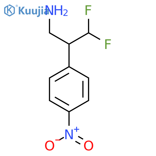 3,3-Difluoro-2-(4-nitrophenyl)propan-1-amine structure