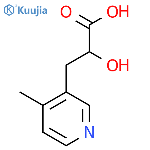 2-hydroxy-3-(4-methylpyridin-3-yl)propanoic acid structure