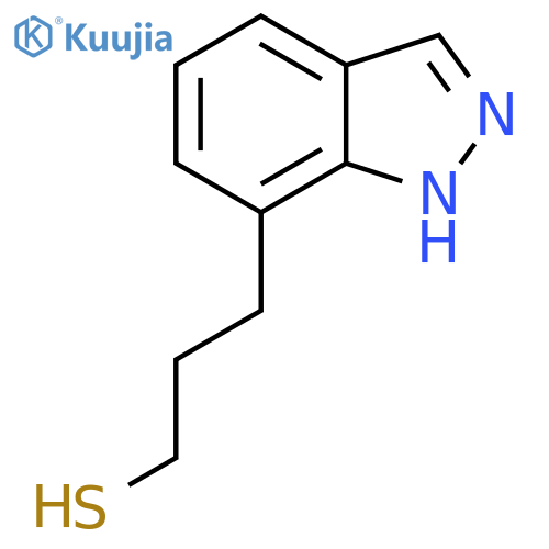 3-(1H-indazol-7-yl)propane-1-thiol structure