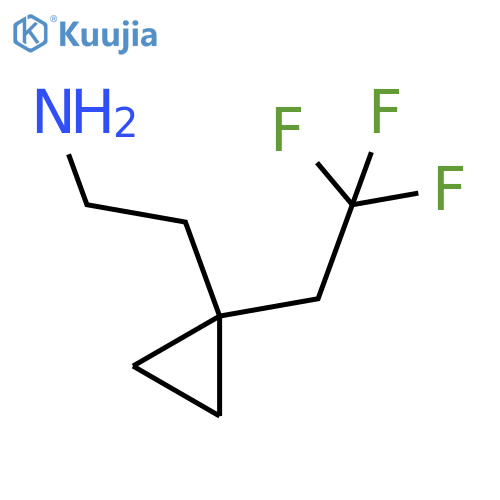 2-1-(2,2,2-trifluoroethyl)cyclopropylethan-1-amine structure