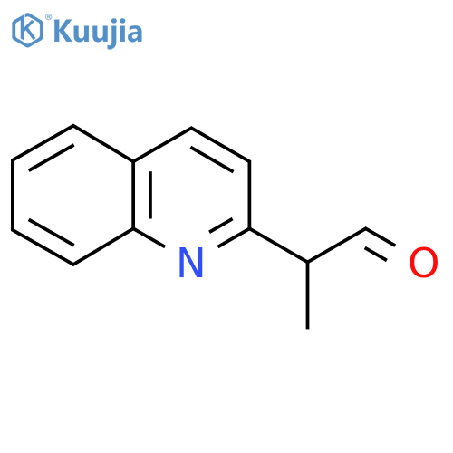2-(quinolin-2-yl)propanal structure