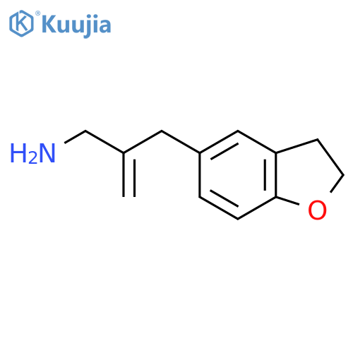5-2-(aminomethyl)prop-2-en-1-yl-2,3-dihydro-1-benzofuran structure