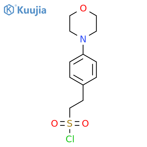 2-4-(morpholin-4-yl)phenylethane-1-sulfonyl chloride structure