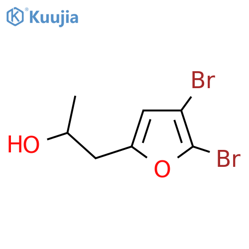 1-(4,5-dibromofuran-2-yl)propan-2-ol structure