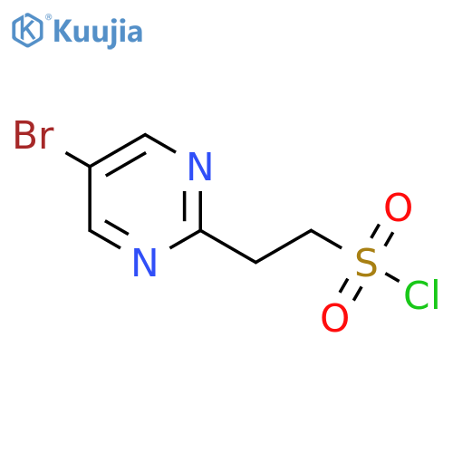 2-(5-bromopyrimidin-2-yl)ethane-1-sulfonyl chloride structure