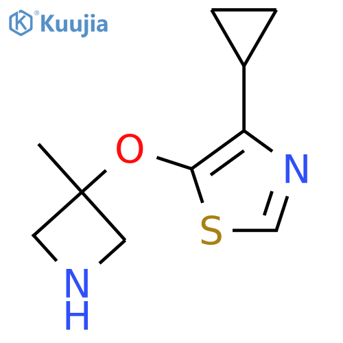 4-cyclopropyl-5-(3-methylazetidin-3-yl)oxy-1,3-thiazole structure