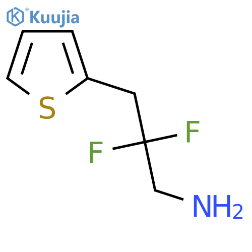 2,2-difluoro-3-(thiophen-2-yl)propan-1-amine structure