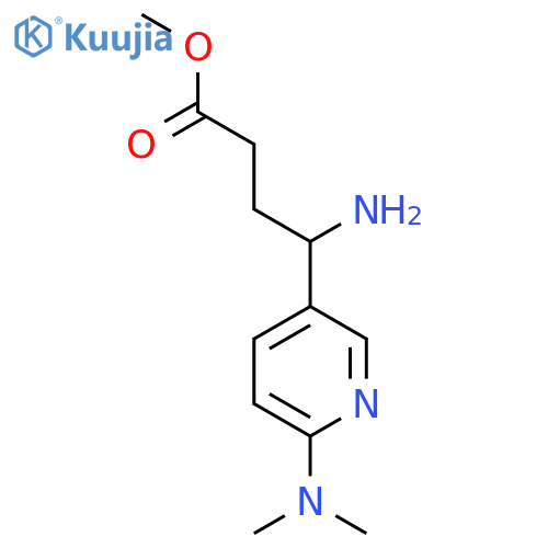 methyl 4-amino-4-6-(dimethylamino)pyridin-3-ylbutanoate structure