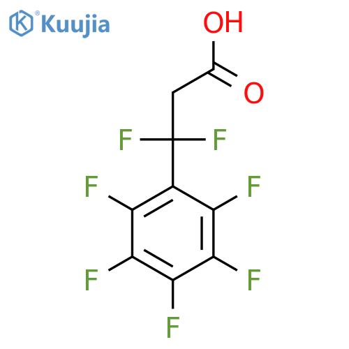 3,3-difluoro-3-(pentafluorophenyl)propanoic acid structure