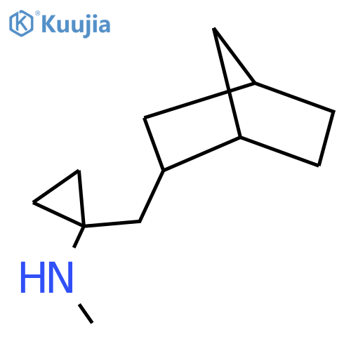 1-({bicyclo2.2.1heptan-2-yl}methyl)-N-methylcyclopropan-1-amine structure
