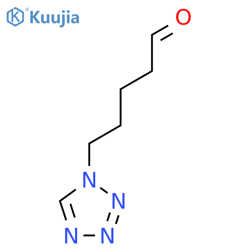 5-(1H-1,2,3,4-tetrazol-1-yl)pentanal structure