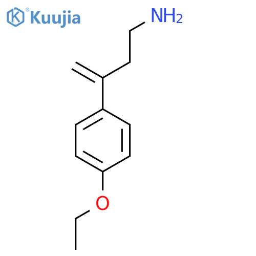 3-(4-ethoxyphenyl)but-3-en-1-amine structure