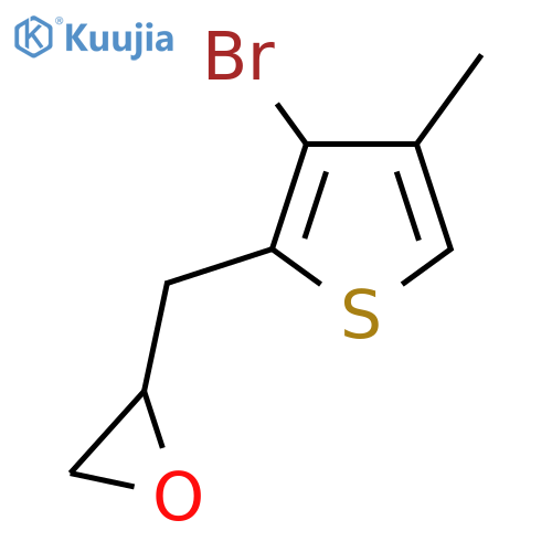 2-(3-bromo-4-methylthiophen-2-yl)methyloxirane structure