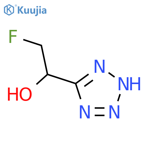 2-fluoro-1-(1H-1,2,3,4-tetrazol-5-yl)ethan-1-ol structure