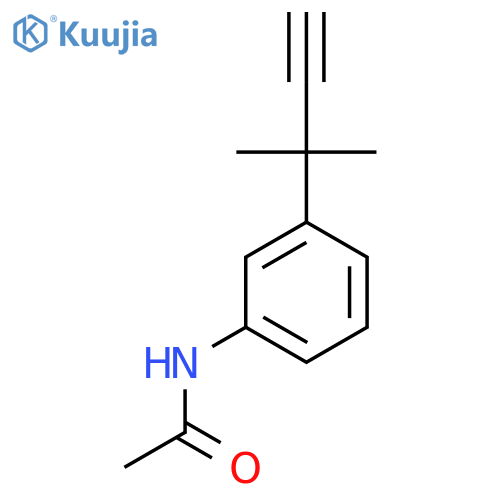 N-3-(2-methylbut-3-yn-2-yl)phenylacetamide structure