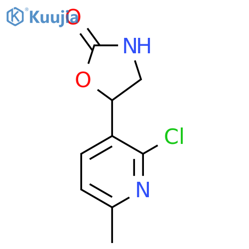 5-(2-chloro-6-methylpyridin-3-yl)-1,3-oxazolidin-2-one structure