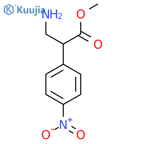 methyl 3-amino-2-(4-nitrophenyl)propanoate structure