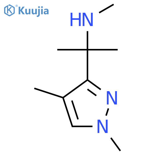 2-(1,4-dimethyl-1H-pyrazol-3-yl)propan-2-yl(methyl)amine structure