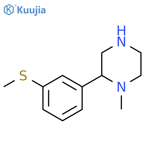 1-methyl-2-3-(methylsulfanyl)phenylpiperazine structure
