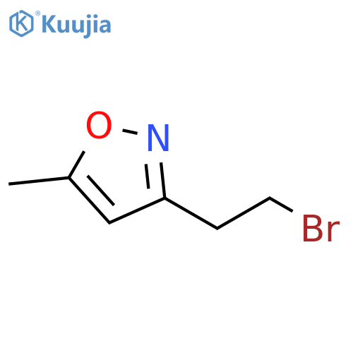 3-(2-bromoethyl)-5-methyl-1,2-oxazole structure