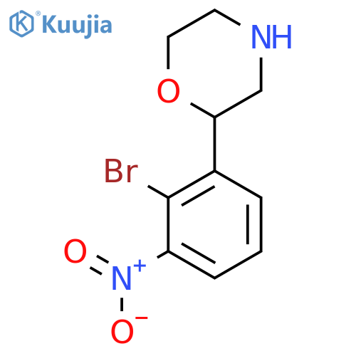 2-(2-bromo-3-nitrophenyl)morpholine structure