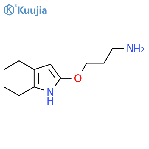 3-(4,5,6,7-tetrahydro-1H-indol-2-yloxy)propan-1-amine structure