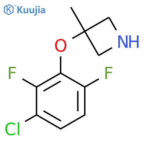 3-(3-chloro-2,6-difluorophenoxy)-3-methylazetidine structure