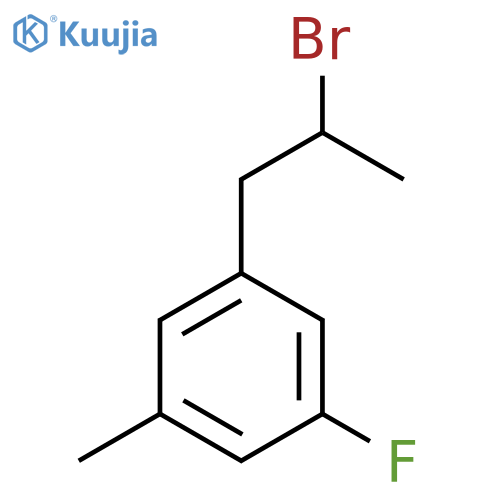 1-(2-bromopropyl)-3-fluoro-5-methylbenzene structure