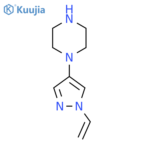1-(1-ethenyl-1H-pyrazol-4-yl)piperazine structure