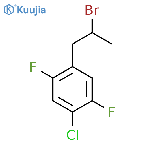 1-(2-bromopropyl)-4-chloro-2,5-difluorobenzene structure