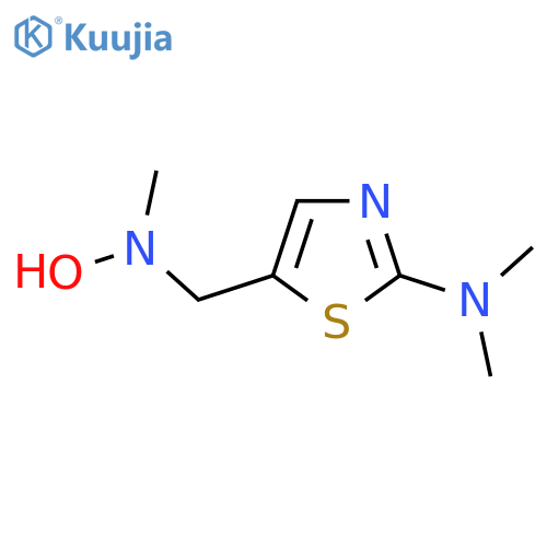5-{hydroxy(methyl)aminomethyl}-N,N-dimethyl-1,3-thiazol-2-amine structure