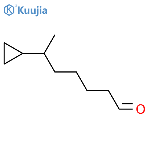 6-cyclopropylheptanal structure