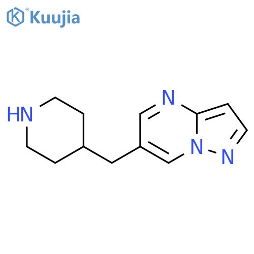 4-({pyrazolo1,5-apyrimidin-6-yl}methyl)piperidine structure