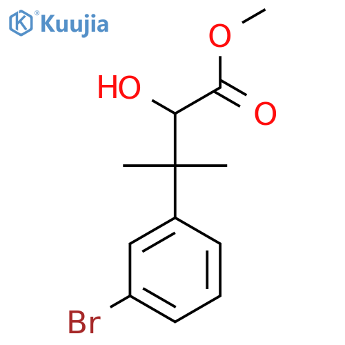 methyl 3-(3-bromophenyl)-2-hydroxy-3-methylbutanoate structure