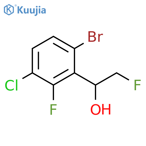 1-(6-bromo-3-chloro-2-fluorophenyl)-2-fluoroethan-1-ol structure