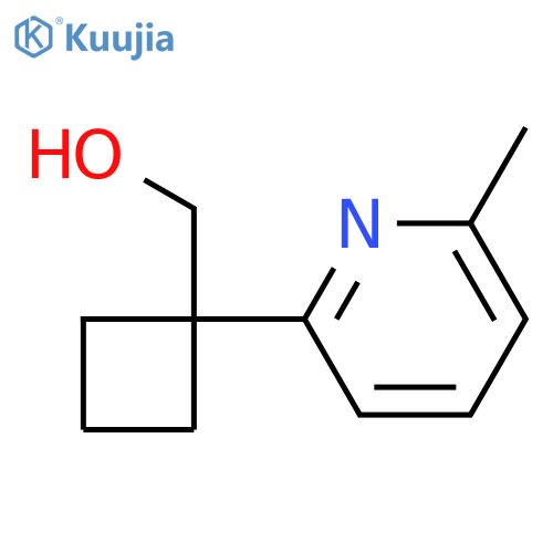 1-(6-methylpyridin-2-yl)cyclobutylmethanol structure