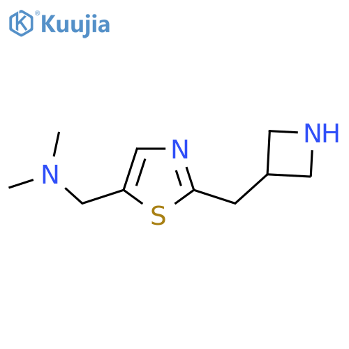 ({2-(azetidin-3-yl)methyl-1,3-thiazol-5-yl}methyl)dimethylamine structure