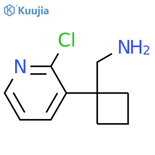 1-(2-chloropyridin-3-yl)cyclobutylmethanamine structure