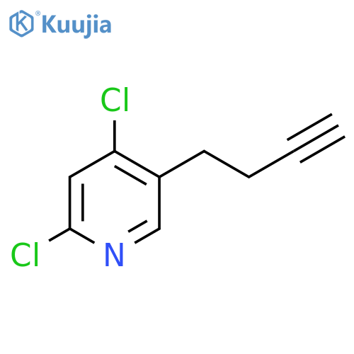 5-(But-3-yn-1-yl)-2,4-dichloropyridine structure