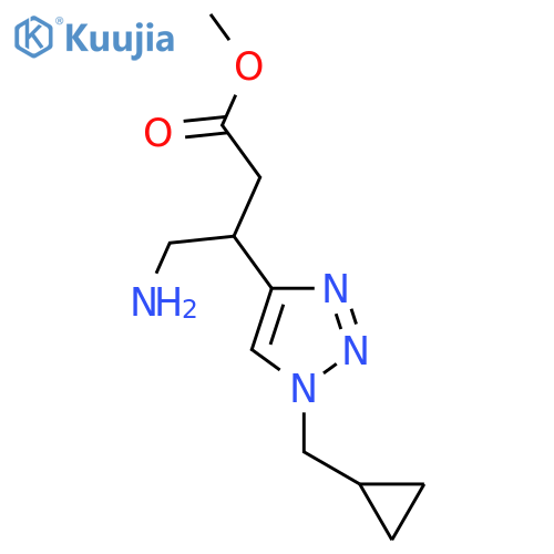 methyl 4-amino-3-1-(cyclopropylmethyl)-1H-1,2,3-triazol-4-ylbutanoate structure