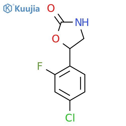 5-(4-chloro-2-fluorophenyl)-1,3-oxazolidin-2-one structure