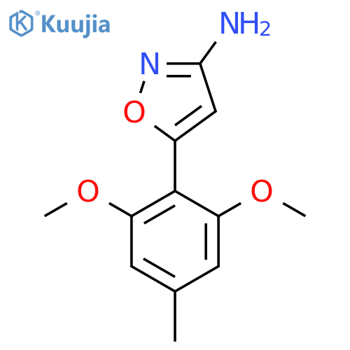 5-(2,6-dimethoxy-4-methylphenyl)-1,2-oxazol-3-amine structure