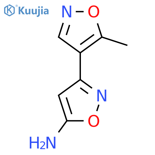 3-(5-methyl-1,2-oxazol-4-yl)-1,2-oxazol-5-amine structure