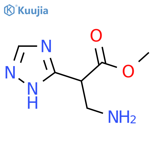 methyl 3-amino-2-(1H-1,2,4-triazol-3-yl)propanoate structure