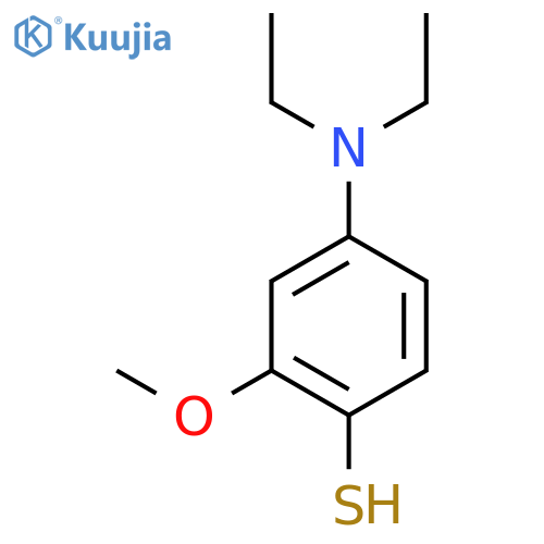 4-(diethylamino)-2-methoxybenzene-1-thiol structure